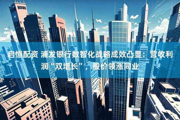 启恒配资 浦发银行数智化战略成效凸显：营收利润“双增长”，股价领涨同业