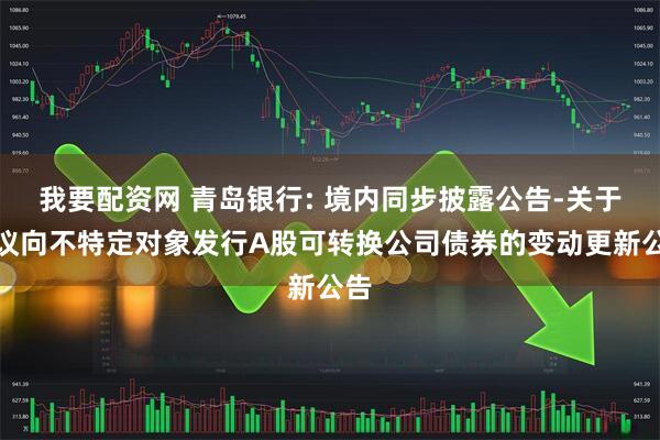 我要配资网 青岛银行: 境内同步披露公告-关于建议向不特定对象发行A股可转换公司债券的变动更新公告