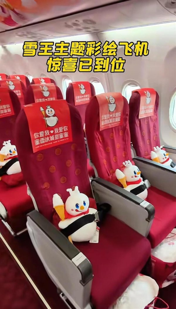 鼎合网 “蜜雪冰城大飞机”首飞落地郑州，“雪王”亲自迎接，每位乘客获赠伴手礼，客服回应