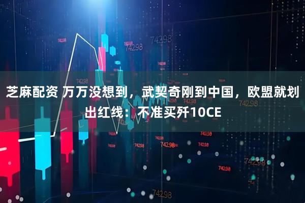 芝麻配资 万万没想到，武契奇刚到中国，欧盟就划出红线：不准买歼10CE